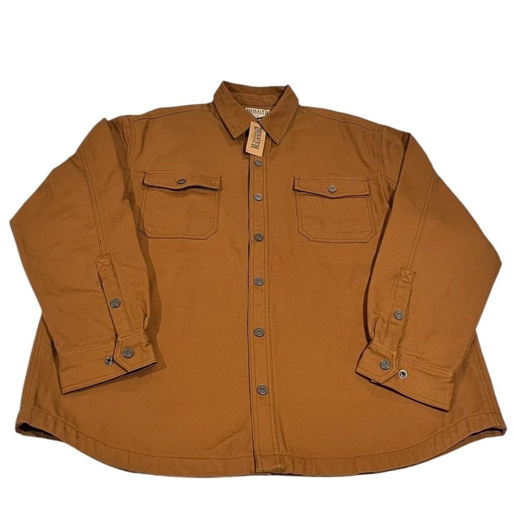 NWT Duluth Trading Fire Hose Hanger Bender Shirt Jac Fleece Lined 2XL